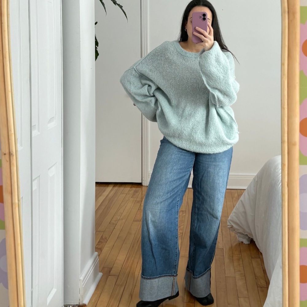 SOLD-Free people angelic alpaca sweater - Picture 5 of 5